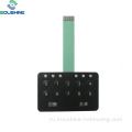 Зеленый светодиод 0-9 цифровая кнопка мембранного переключателя